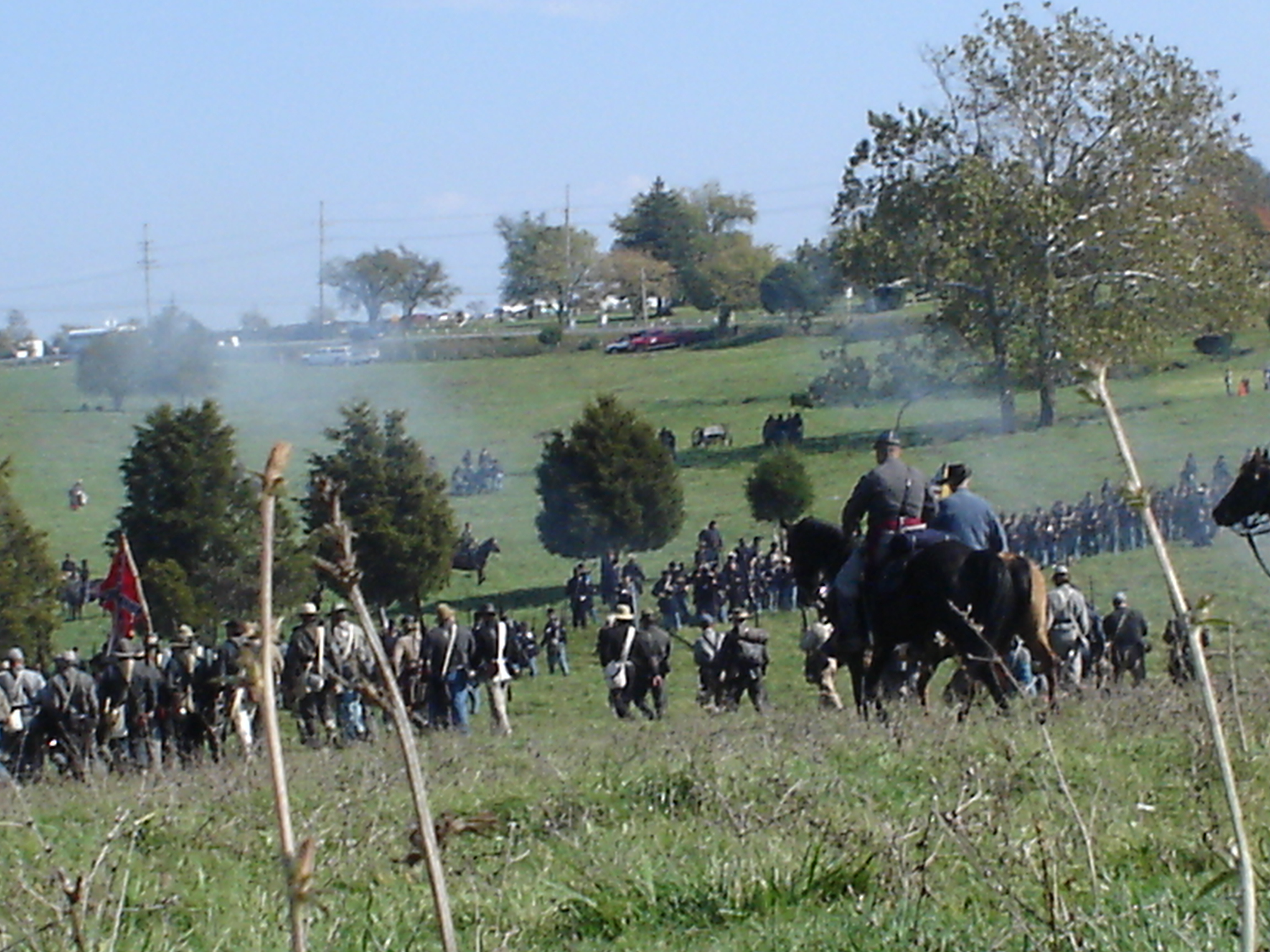 slowly the 69th retreated before the rebel assault