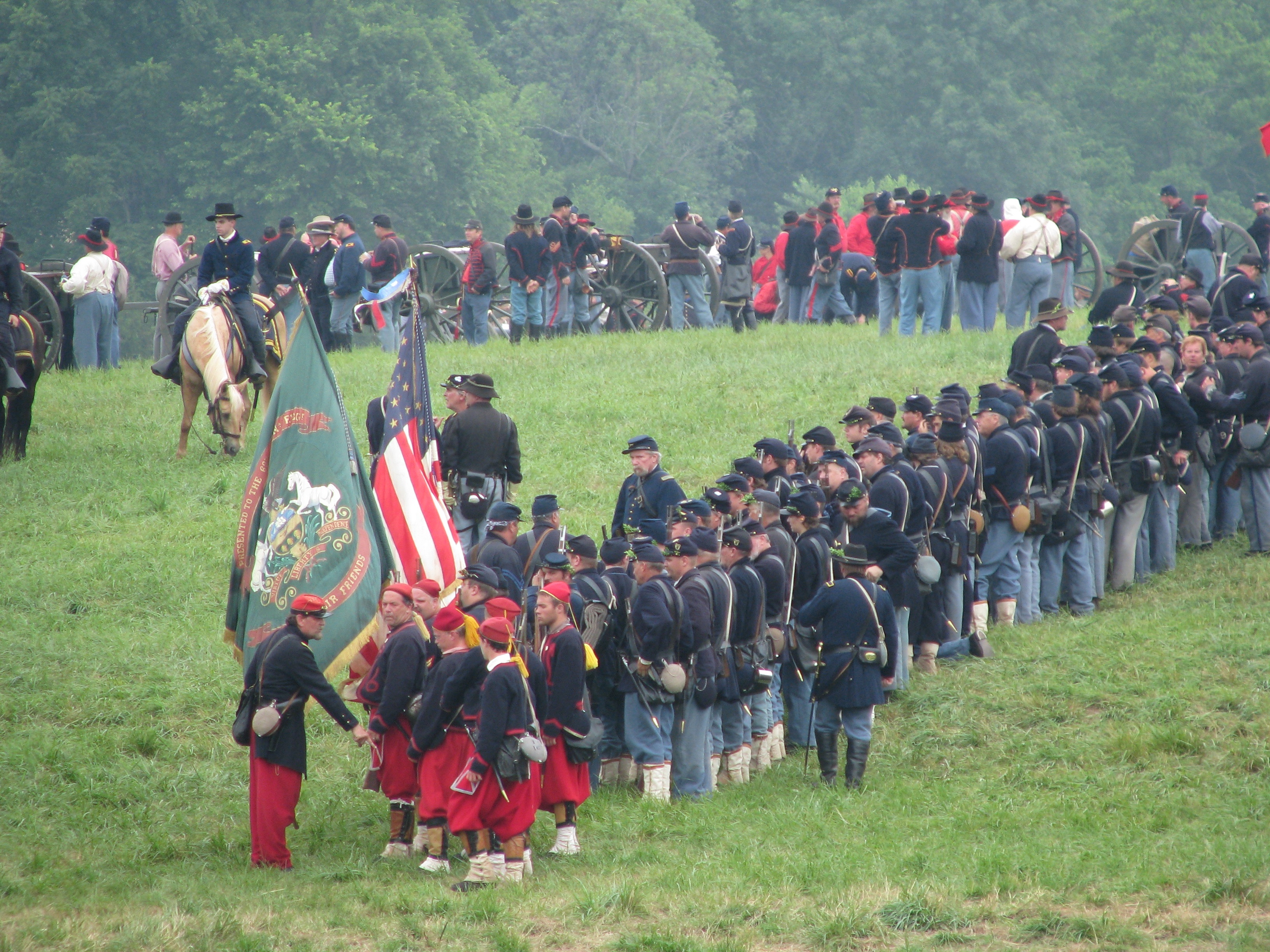 Our green Irish flag was in clear view