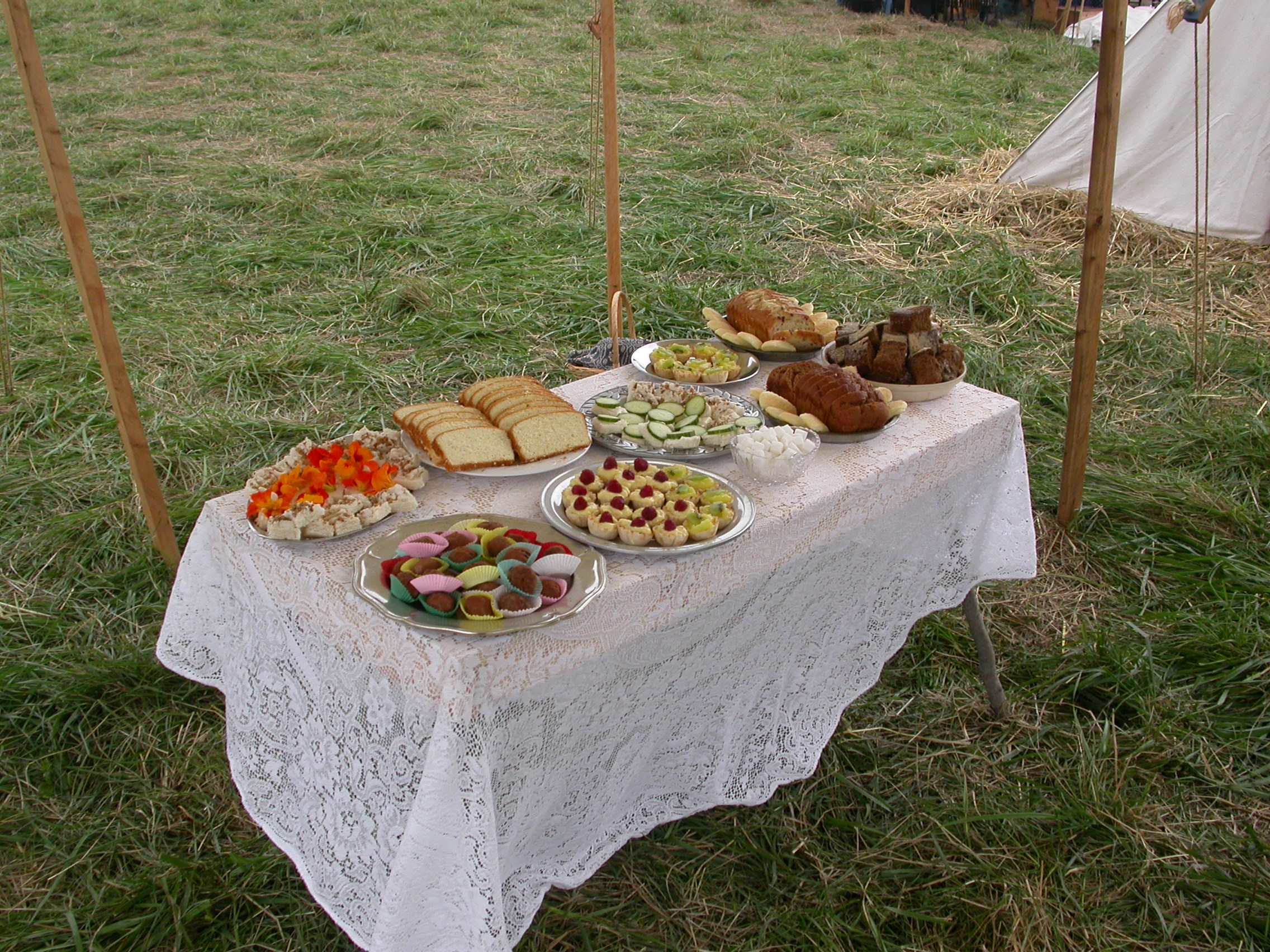 Our ladies prepare a feast