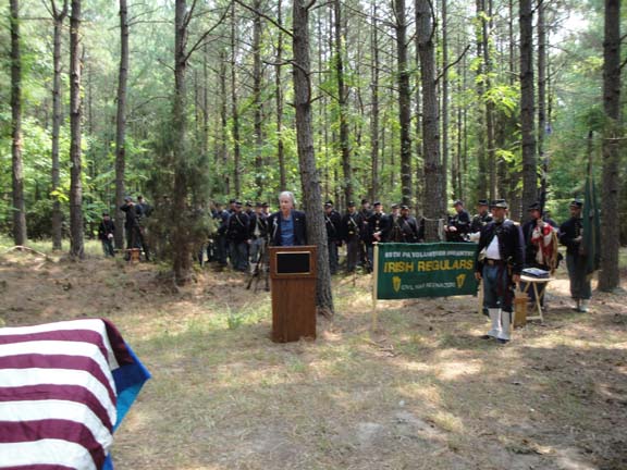 The 69th Marker is the first of what is hoped to be many along a walking trail