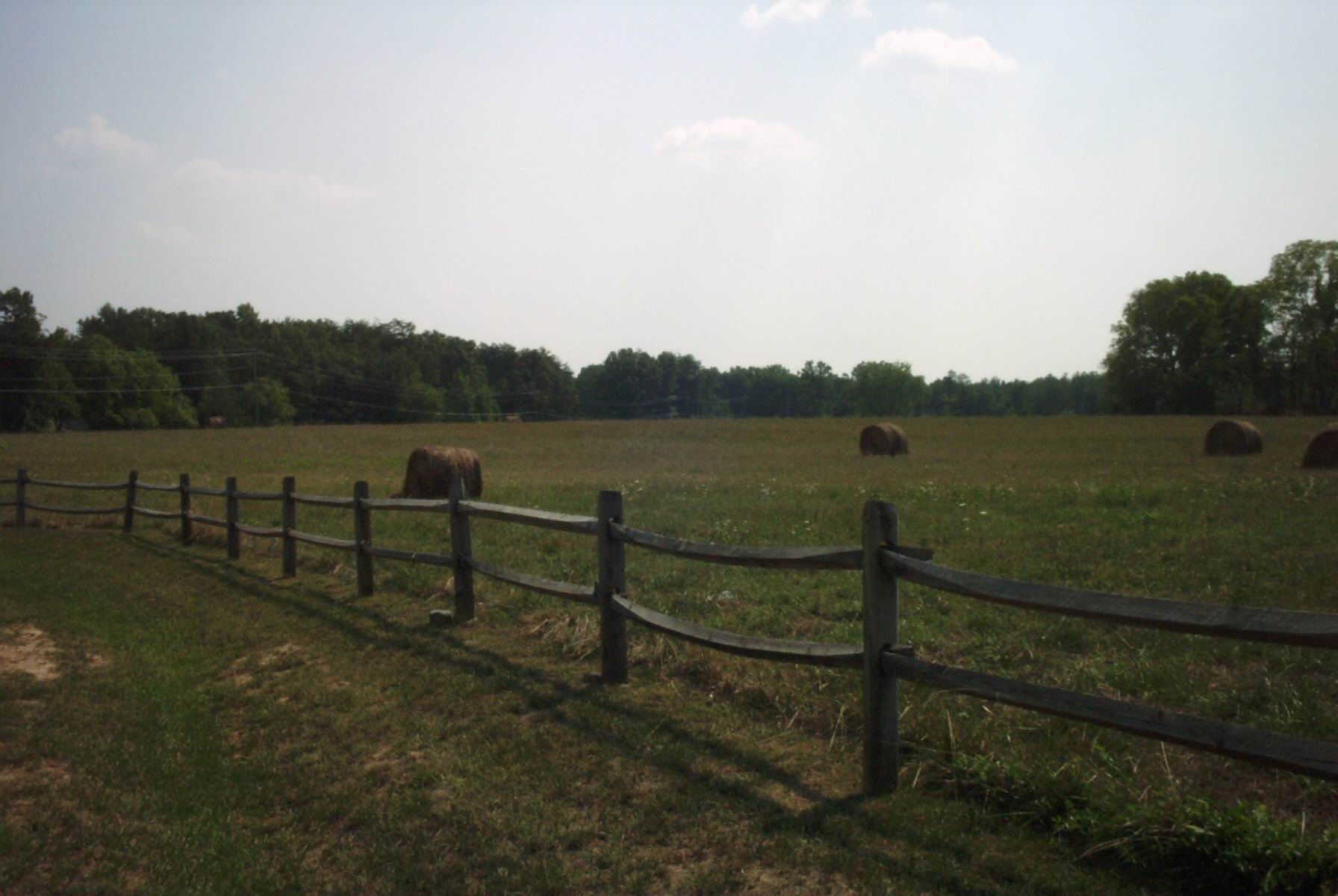 View of the 69th battleline against confedetate cavalry attacks